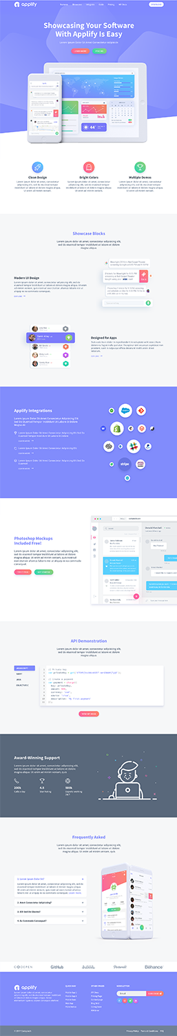 Applify - App Landing HTML Template