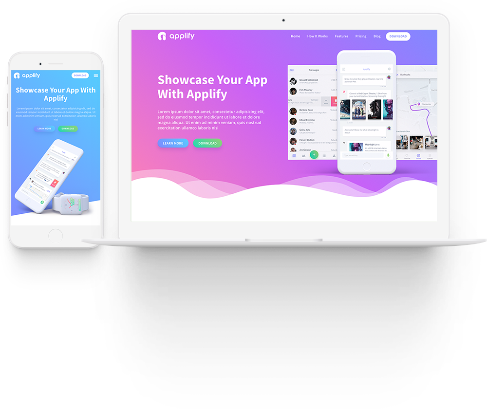 Applify - App Landing Page HTML Template