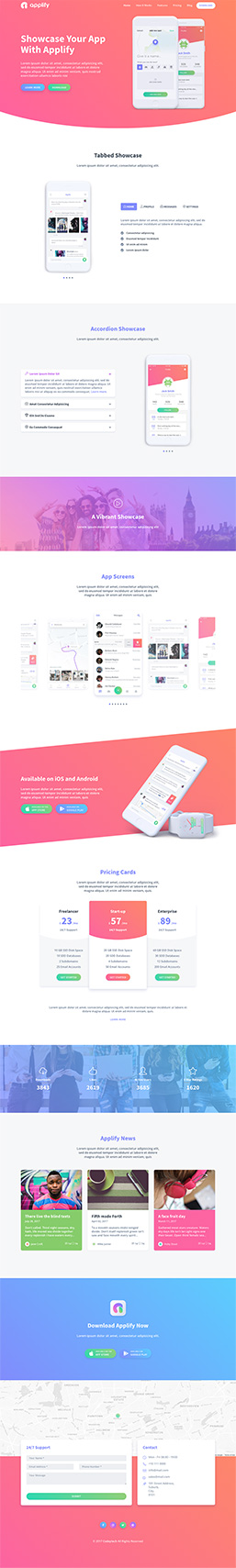 Applify - App Landing HTML Template