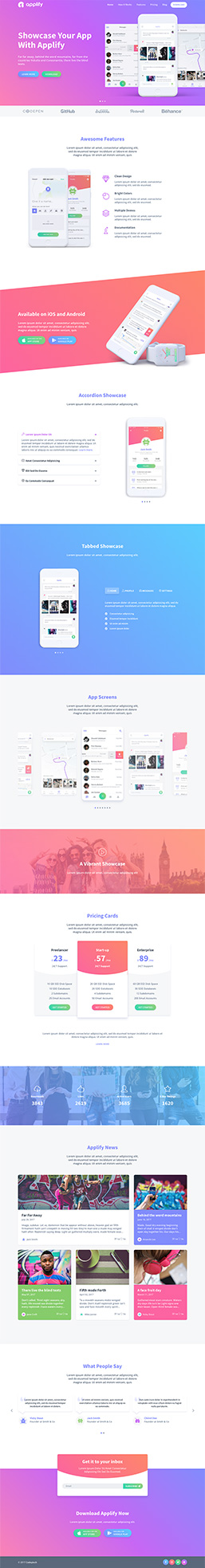 Applify - App Landing HTML Template