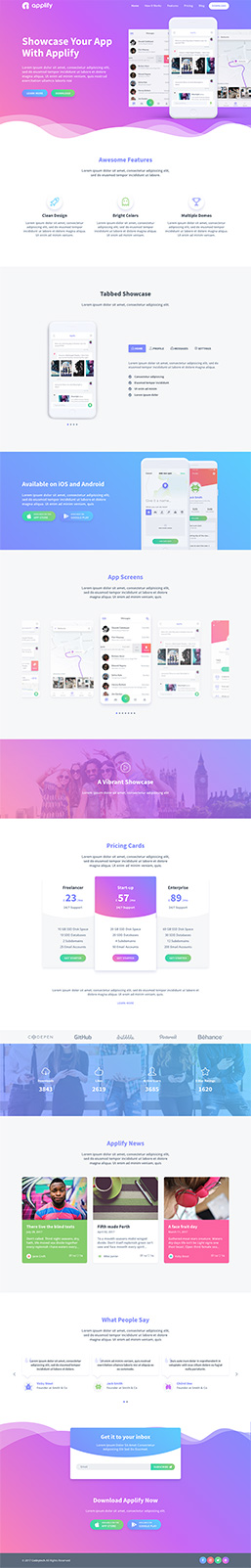 Applify - App Landing HTML Template